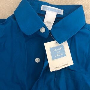 Janie and jack 2T blue button down NWT